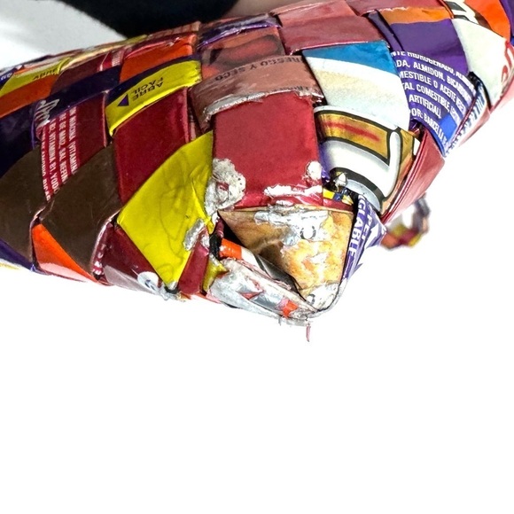 Candy Snack Wrapper Shoulder Bag Nostalgic Y2K Handmade - Picture 11 of 15